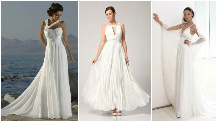 Греческое кружевное свадебное платье для свадьбы